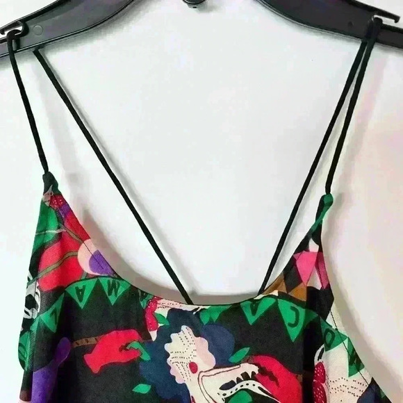 NWT! Scotch & Soda Printed Asymmetric Strappy Top - Picture 6 of 8